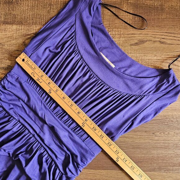 Gilli Kamile Sleeveless A-Line Grecian/Greek Style Dress Royal Blue/Soft Purple - Picture 5 of 13